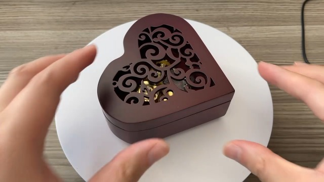 Amazon.com: Pursuestar Edelweiss Music Box, Heart Shaped Vintage